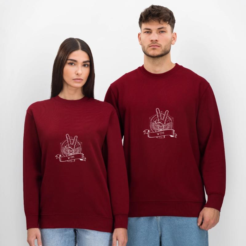 vim linux open source console editor Stanley/Stella CHANGER Unisex Organic Sweatshirt