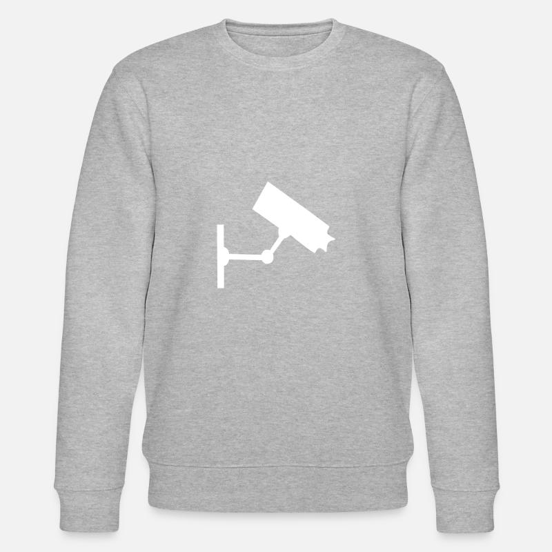 Surveillance camera, surveillance, camera, - Stanley/Stella CHANGER Unisex Organic Sweatshirt - heather grey