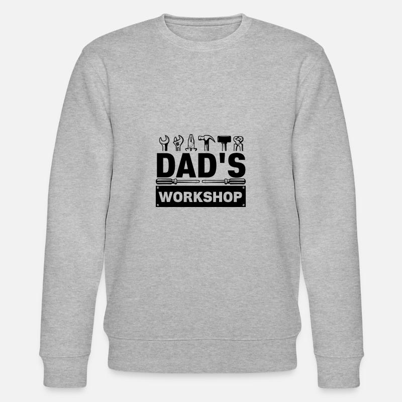 Dad Vater Daddy Geschenk - Stanley/Stella Unisex Bio-Sweatshirt CHANGER - Grau meliert
