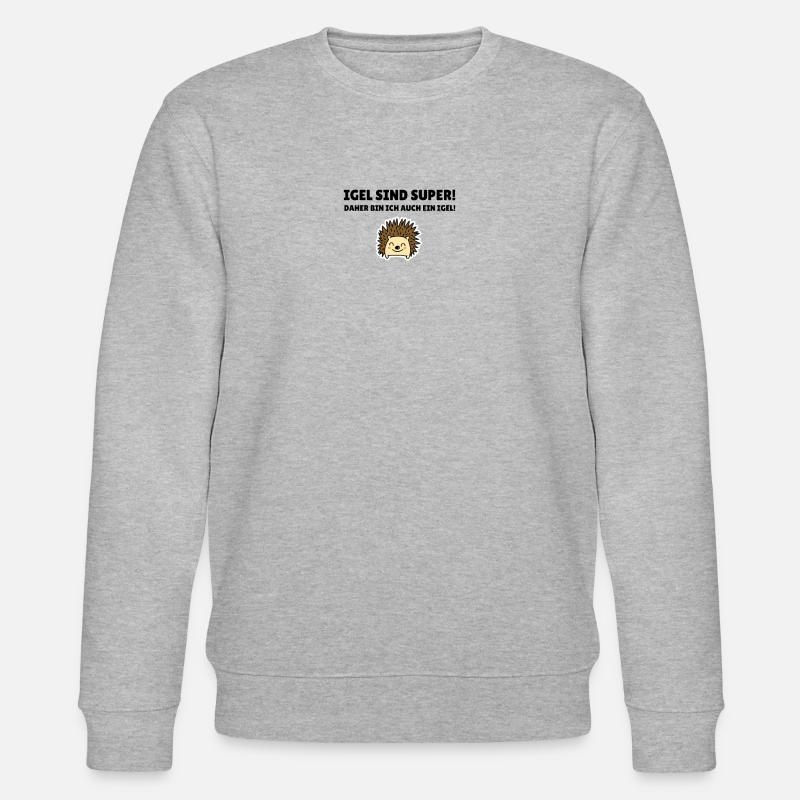 Igel sind super! - Stanley/Stella Unisex Bio-Sweatshirt CHANGER  - Grau meliert