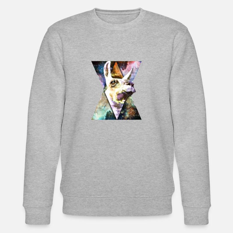Lamarama dans l'espace - Sweat bio CHANGER Stanley/Stella Unisexe - gris chiné