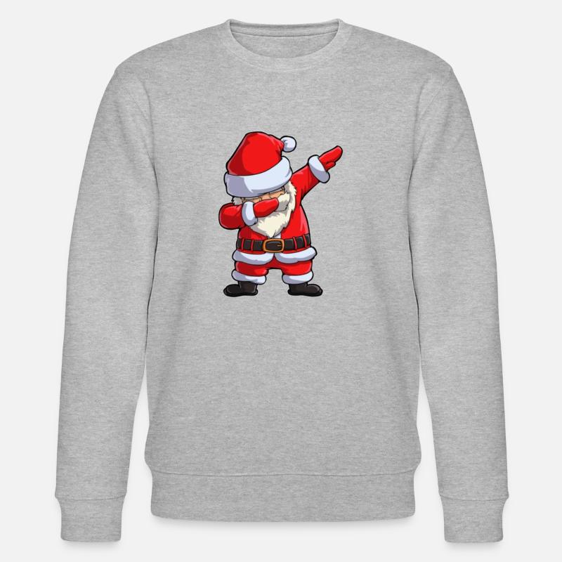 Weihnachtsmann Dap - Stanley/Stella Unisex Bio-Sweatshirt CHANGER  - Grau meliert