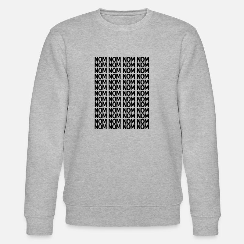 Nom Nom Nom - Stanley/Stella Unisex Bio-Sweatshirt CHANGER  - Grau meliert