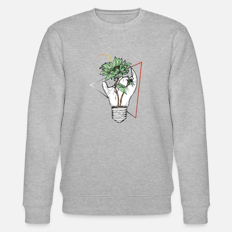 Ampoule vs la nature - Sweat bio CHANGER Stanley/Stella Unisexe - gris chiné