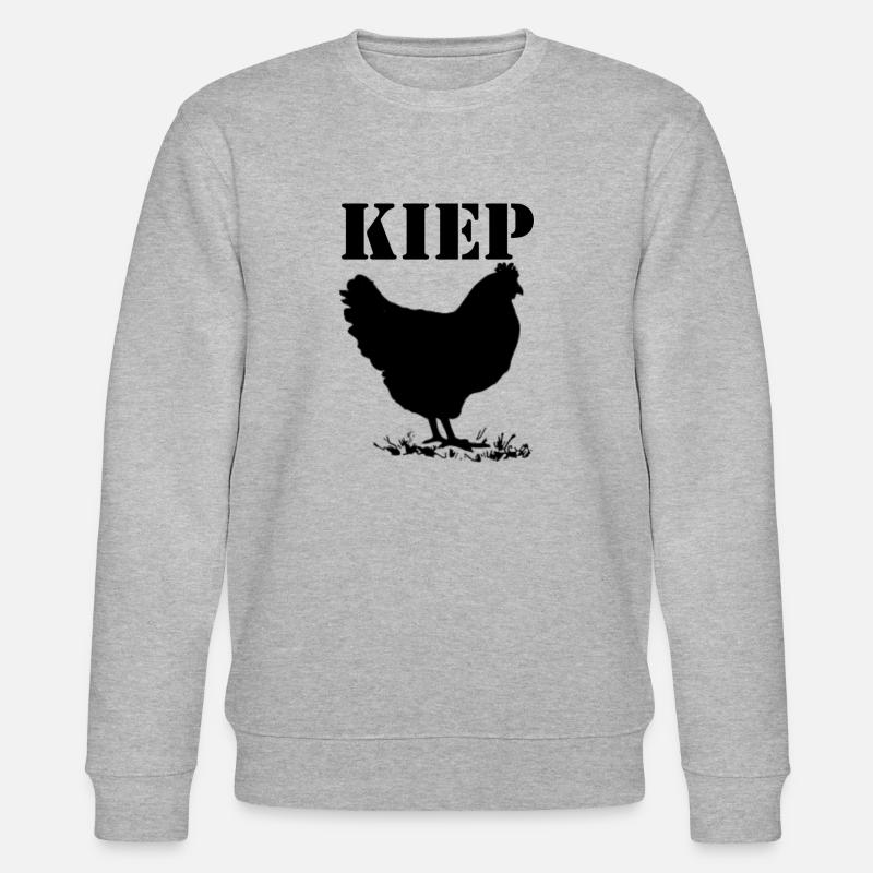Kippen, Huhn, Brabant Dialekt - Stanley/Stella Unisex Bio-Sweatshirt CHANGER  - Grau meliert