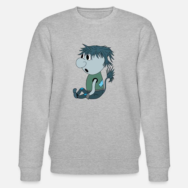Blue Troll - Stanley/Stella Unisex Bio-Sweatshirt CHANGER  - Grau meliert