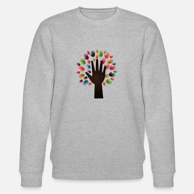 Diversity Tree - Stanley/Stella Unisex Bio-Sweatshirt CHANGER  - Grau meliert
