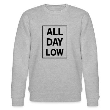 All day low - Stanley/Stella Unisex Bio-Sweatshirt CHANGER  - Grau meliert - Vorne - Nik (191cm) & Marisol (170cm)