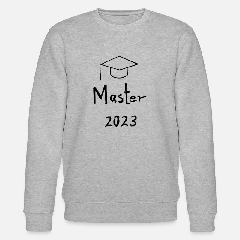 Master Abschluss 2023 - Design - Stanley/Stella Unisex Bio-Sweatshirt CHANGER  - Grau meliert