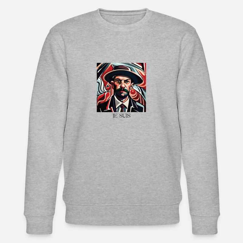 Mr. JE SUIS - Stanley/Stella Unisex Bio-Sweatshirt CHANGER  - Grau meliert