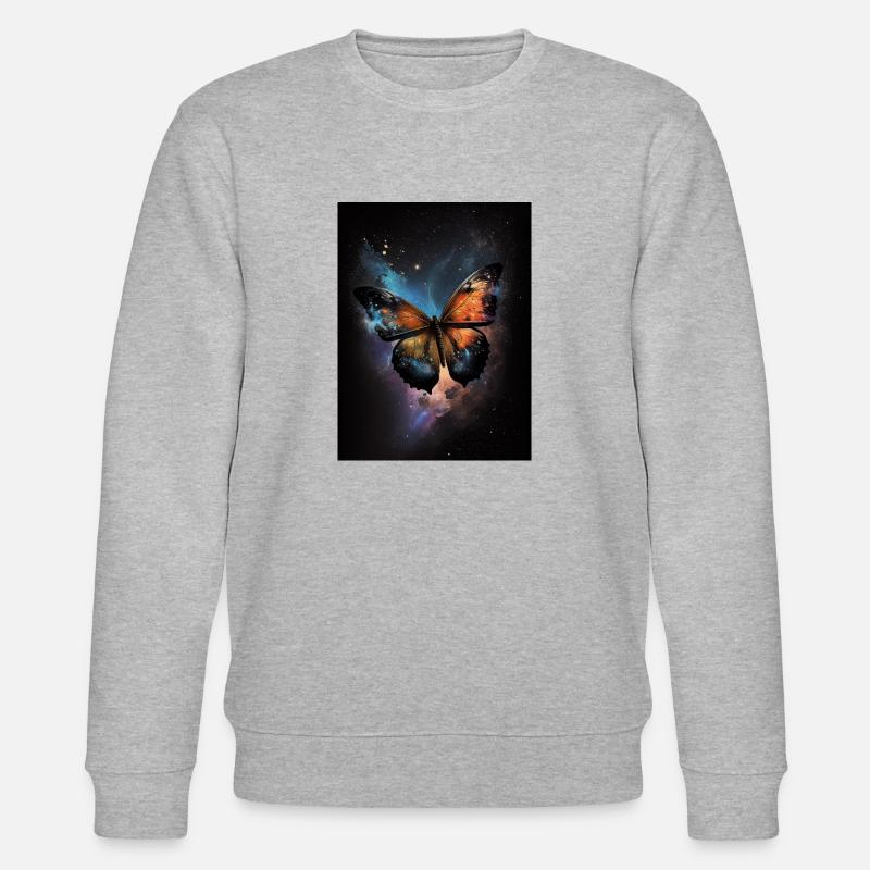 Papillon de l'Infini - Sweat bio CHANGER Stanley/Stella Unisexe - gris chiné