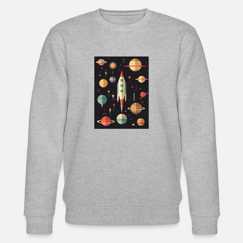 Rocket Launch Raketenstart - Stanley/Stella Unisex Bio-Sweatshirt CHANGER  - Grau meliert