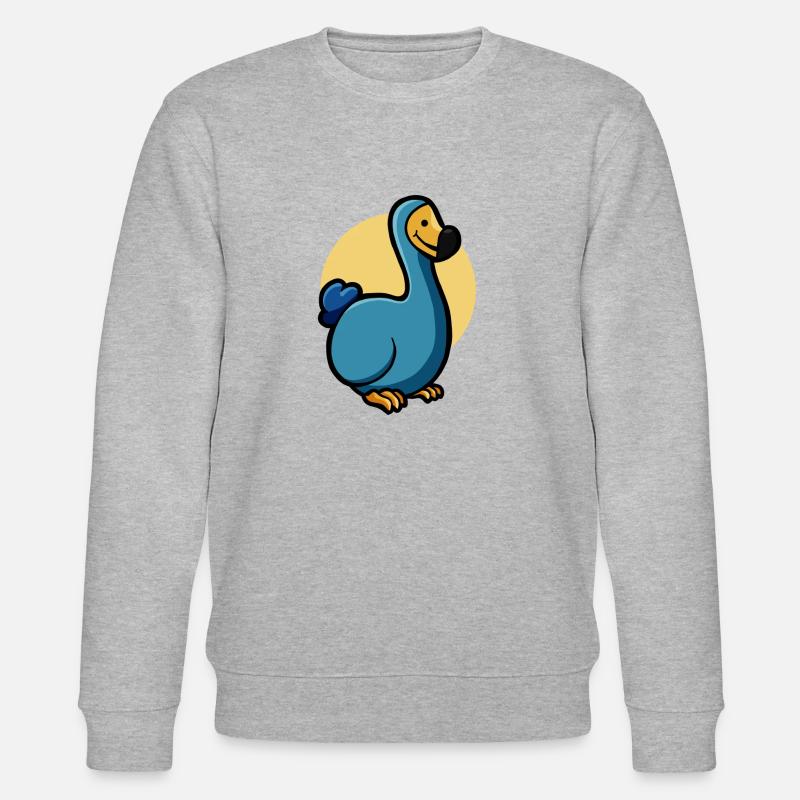 Hugadino dodo, oiseau primitif, éteint - Sweat bio CHANGER Stanley/Stella Unisexe - gris chiné