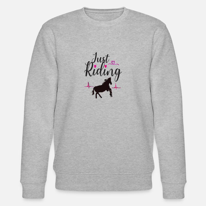 JustRiding - Stanley/Stella Unisex Bio-Sweatshirt CHANGER  - Grau meliert