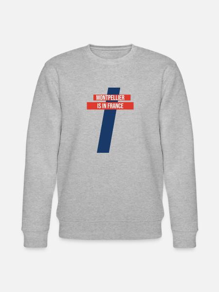 Montpellier liegt in Frankreich: Kindergeschenk - Stanley/Stella Unisex Bio-Sweatshirt CHANGER - Grau meliert