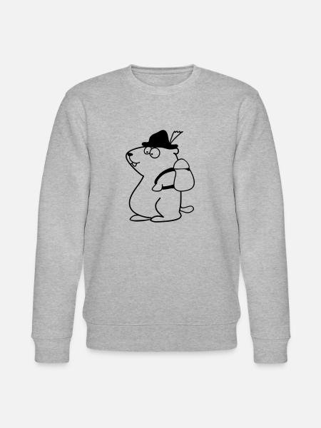 Murmeltier - Stanley/Stella Unisex Bio-Sweatshirt CHANGER - Grau meliert