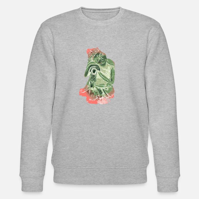 Bouddha - Sweat bio CHANGER Stanley/Stella Unisexe - gris chiné