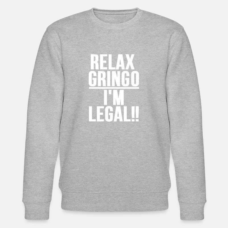 relax gringo - Stanley/Stella Unisex Bio-Sweatshirt CHANGER - Grau meliert