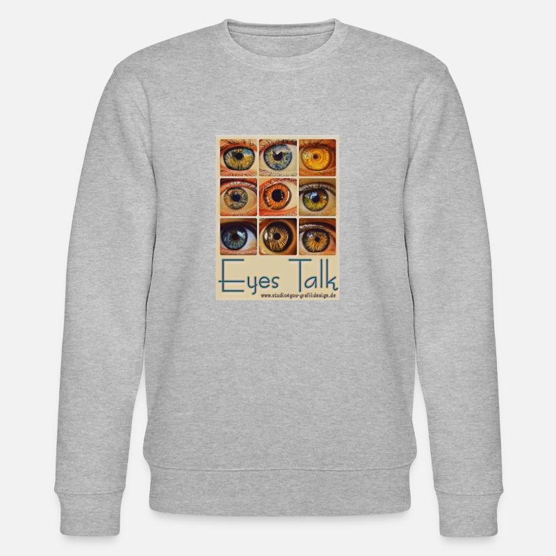 Eyes Talk - Stanley/Stella Unisex Bio-Sweatshirt CHANGER  - Grau meliert