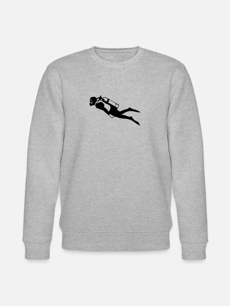 diver - taucher - Stanley/Stella Unisex Bio-Sweatshirt CHANGER  - Grau meliert