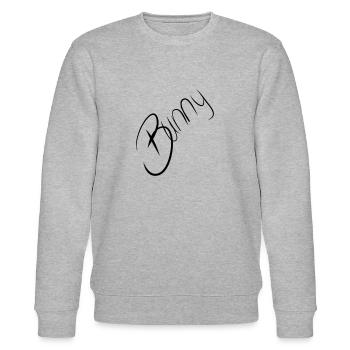 Hase auf Englisch erotisch Häschen Sexy Schriftzug - Stanley/Stella Unisex Bio-Sweatshirt CHANGER  - Grau meliert - Vorne - Nik (191cm) & Marisol (170cm)