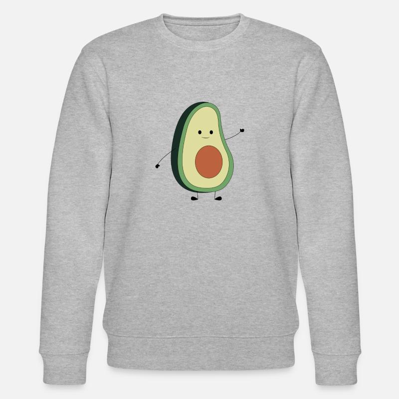 HEUREUX AVOCADE - Sweat bio CHANGER Stanley/Stella Unisexe - gris chiné