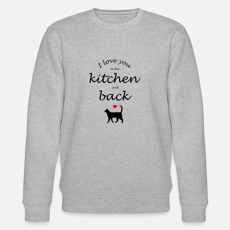Katze - Stanley/Stella Unisex Bio-Sweatshirt CHANGER  - Grau meliert