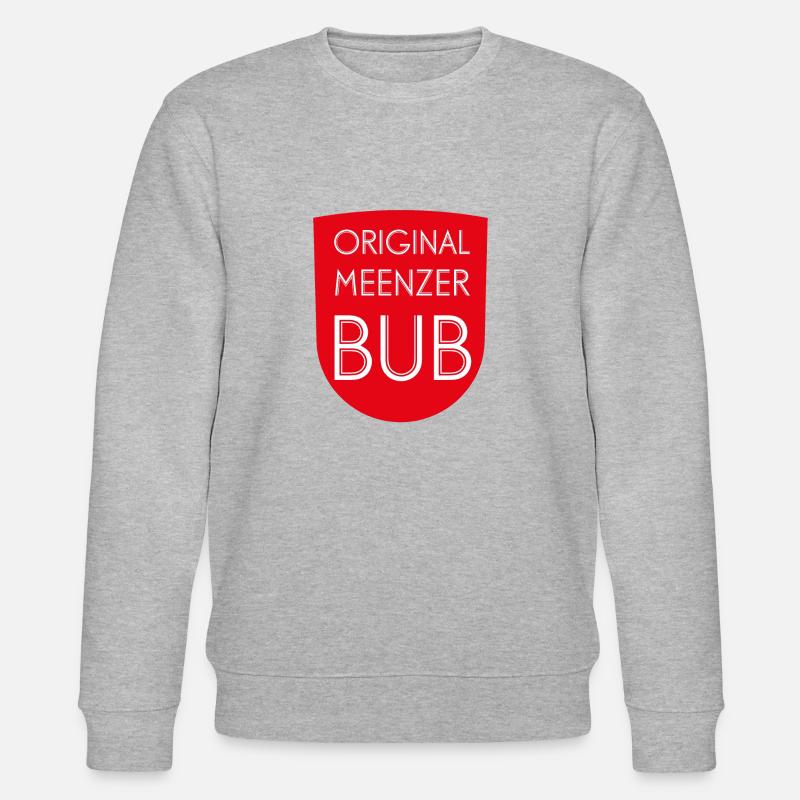 Original Meenzer Bub - rot - Stanley/Stella Unisex Bio-Sweatshirt CHANGER - Grau meliert