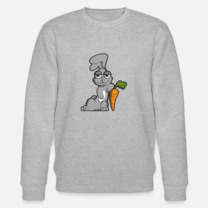 Cute rabbit - Stanley/Stella CHANGER Unisex Organic Sweatshirt - heather grey