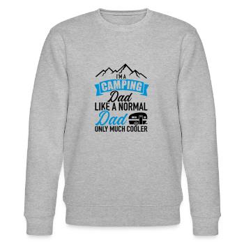 Wohnwagen - Stanley/Stella Unisex Bio-Sweatshirt CHANGER  - Grau meliert - Vorne - Nik (191cm) & Marisol (170cm)