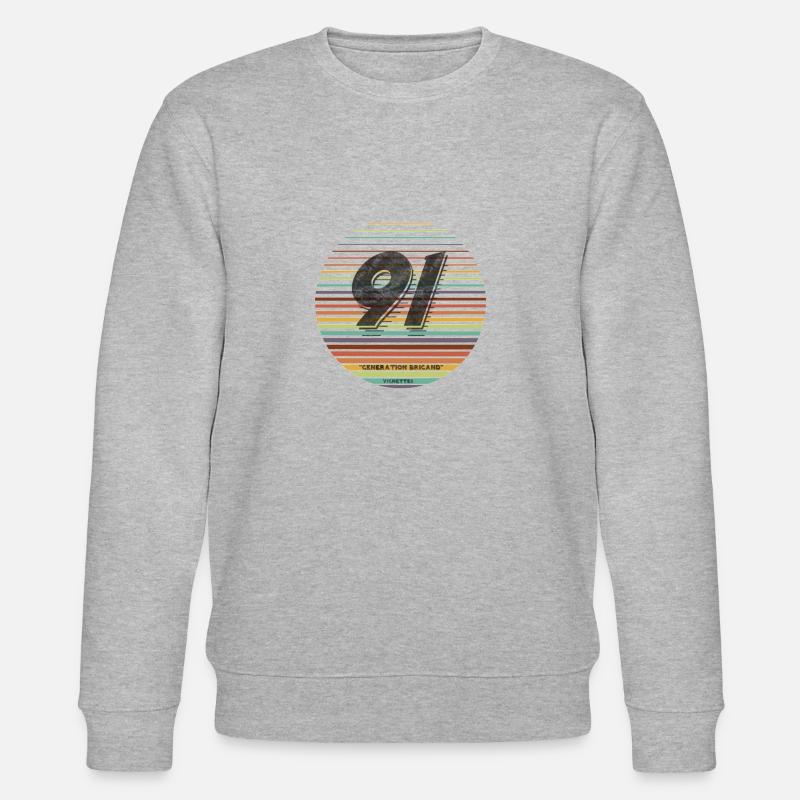 1991 Vignettengeneration - Stanley/Stella Unisex Bio-Sweatshirt CHANGER  - Grau meliert