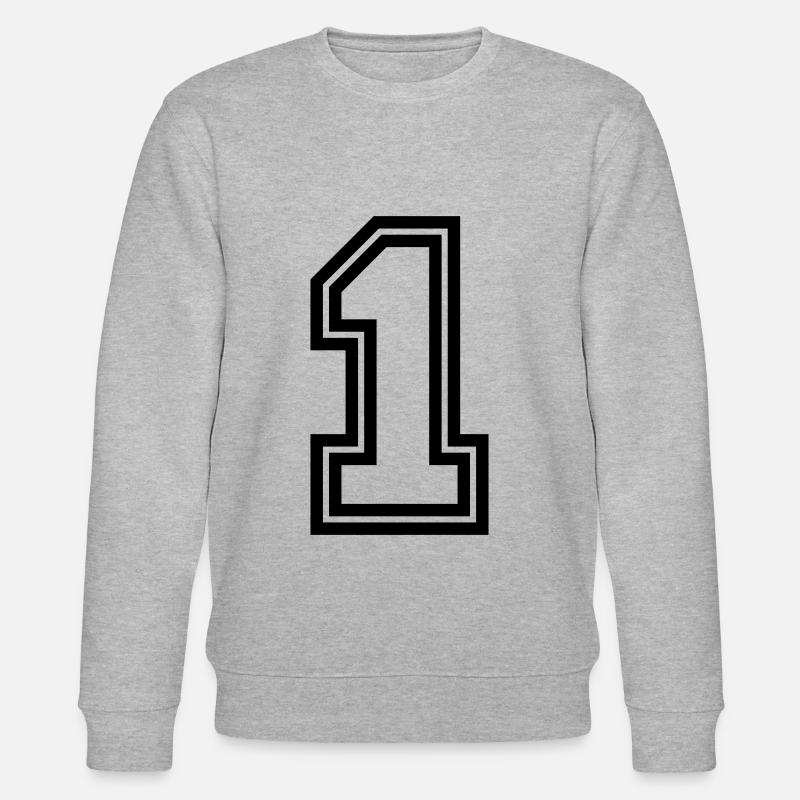 1 symbole numérique - Sweat bio CHANGER Stanley/Stella Unisexe - gris chiné