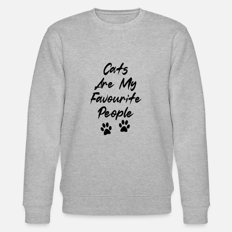 Homme Chat - Sweat bio CHANGER Stanley/Stella Unisexe - gris chiné