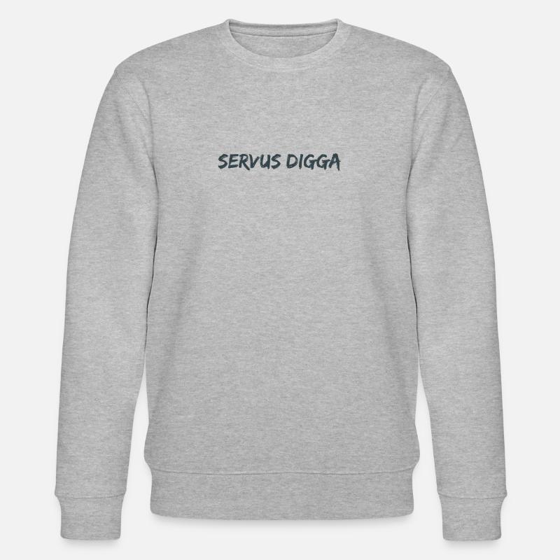 Servus Digga! - Stanley/Stella Unisex Bio-Sweatshirt CHANGER  - Grau meliert