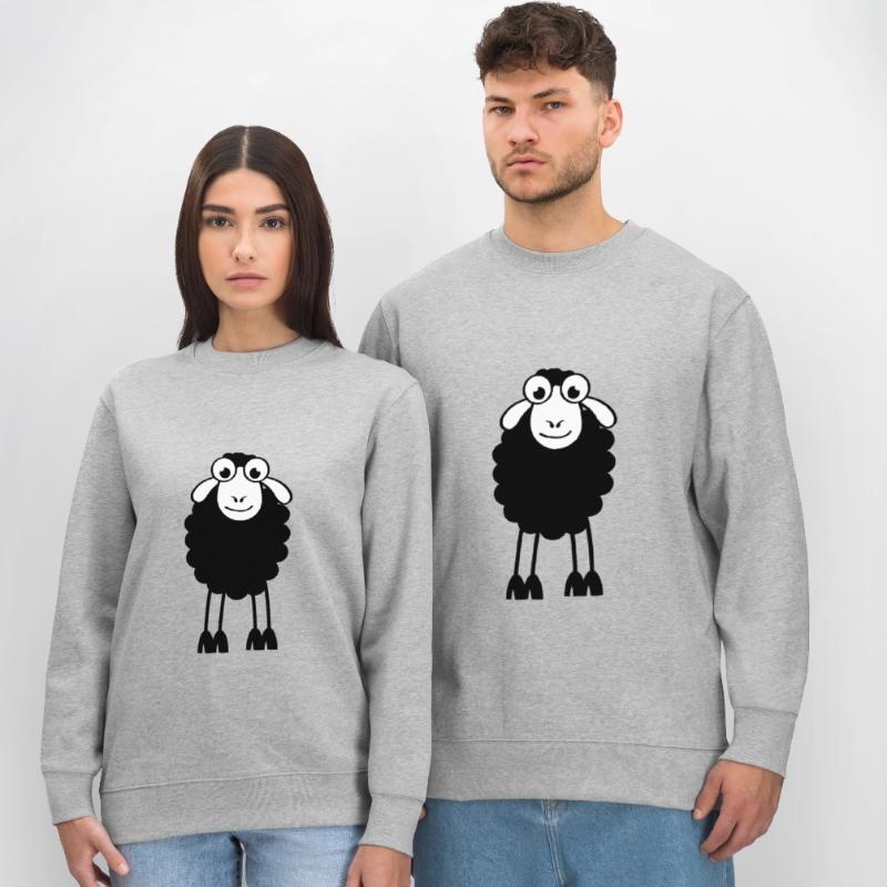 Schafe, weiße oder schwarze Schafe. Träumen oder schlafen Stanley/Stella Unisex Bio-Sweatshirt CHANGER 