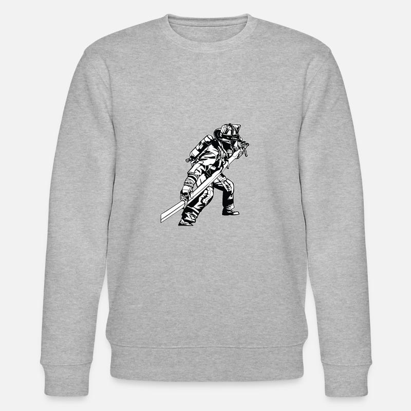 Pompier - Sweat bio CHANGER Stanley/Stella Unisexe - gris chiné