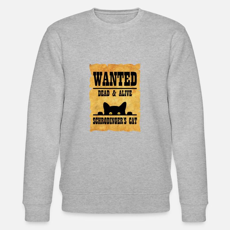 Schrödingers Katze - Stanley/Stella Unisex Bio-Sweatshirt CHANGER  - Grau meliert