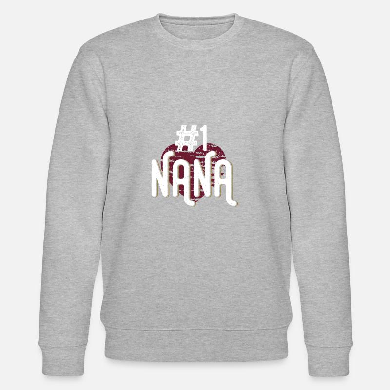 Grand-mère Nana # 1 - Sweat bio CHANGER Stanley/Stella Unisexe - gris chiné