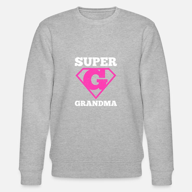 Super Großmutter - Stanley/Stella Unisex Bio-Sweatshirt CHANGER  - Grau meliert