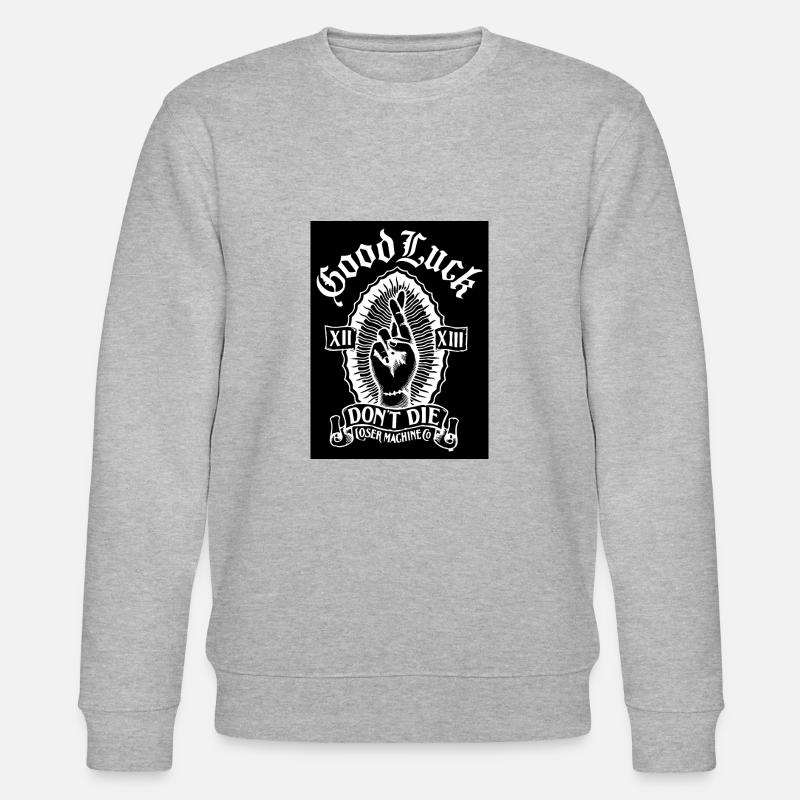 Good Luck Dont Die - Stanley/Stella Unisex Bio-Sweatshirt CHANGER  - Grau meliert