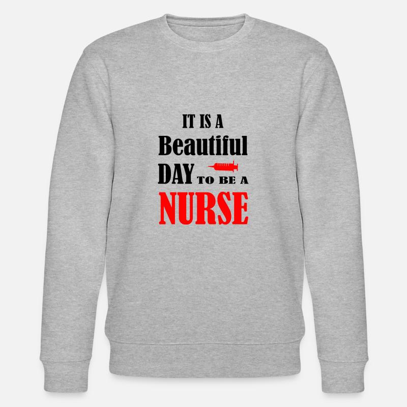 Nurse Krankenschwester Doktor - Stanley/Stella Unisex Bio-Sweatshirt CHANGER  - Grau meliert