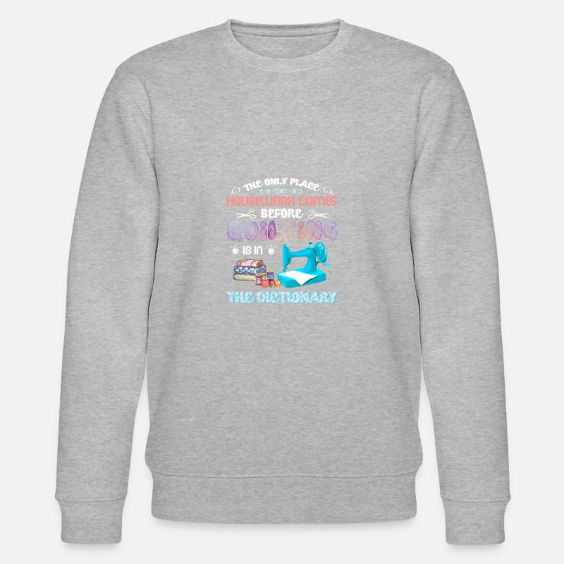 Quilting Design - Stanley/Stella Unisex Bio-Sweatshirt CHANGER  - Grau meliert