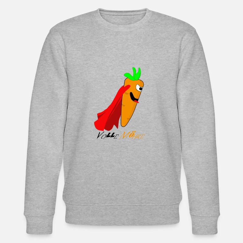 Möhre - Stanley/Stella Unisex Bio-Sweatshirt CHANGER  - Grau meliert