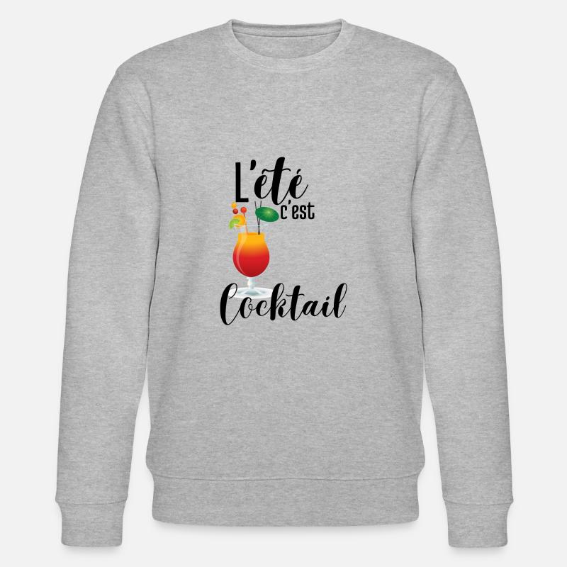 L'été c'est cocktail - Sweat bio CHANGER Stanley/Stella Unisexe - gris chiné