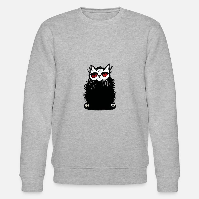 Graffiti de chat persan - Sweat bio CHANGER Stanley/Stella Unisexe - gris chiné