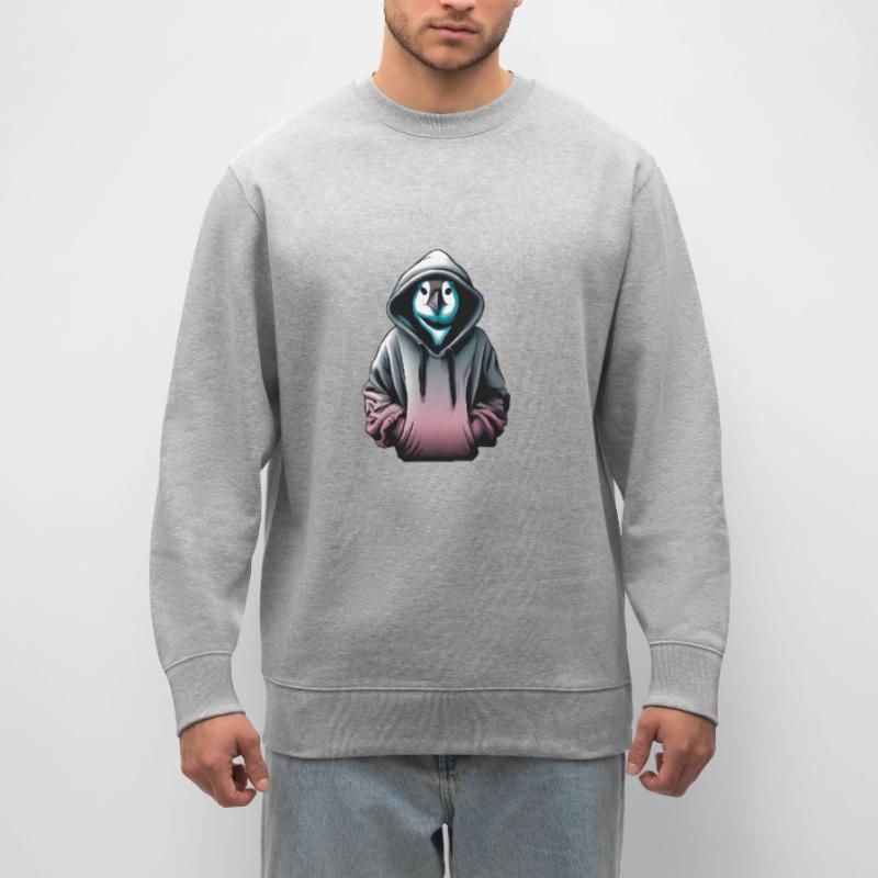 Hacker Pinguin mit Pullover Stanley/Stella Unisex Bio-Sweatshirt CHANGER 
