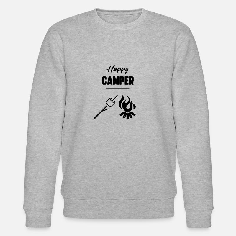 Glücklicher Camper - Stanley/Stella Unisex Bio-Sweatshirt CHANGER  - Grau meliert