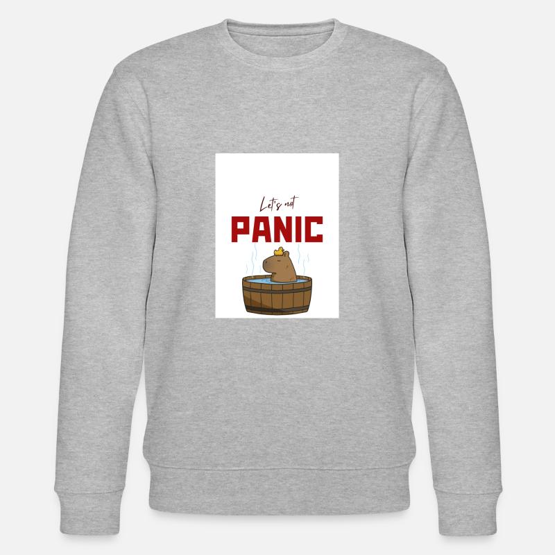 Keine Panik - Stanley/Stella Unisex Bio-Sweatshirt CHANGER  - Grau meliert