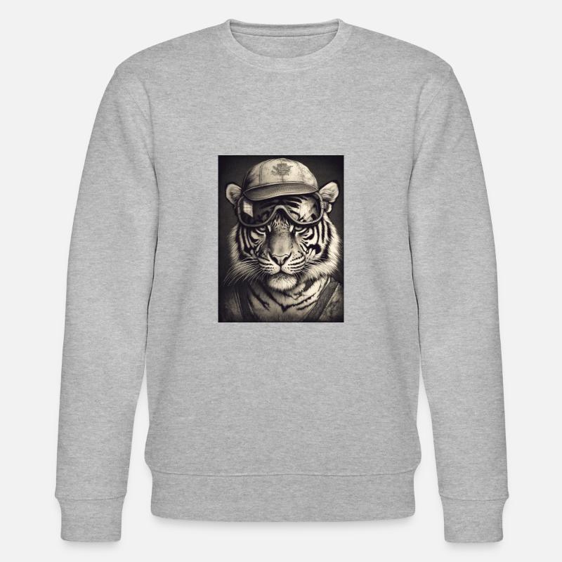 Tierischer Stil - Stanley/Stella Unisex Bio-Sweatshirt CHANGER  - Grau meliert