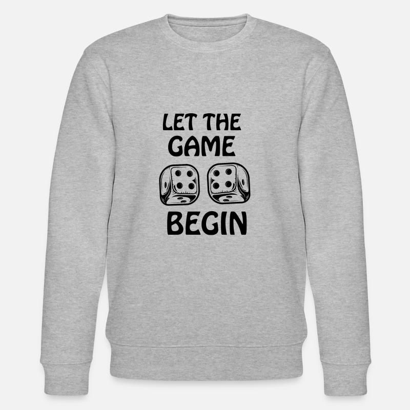 boardgame chess backgammon game night - Stanley/Stella Unisex Bio-Sweatshirt CHANGER  - Grau meliert